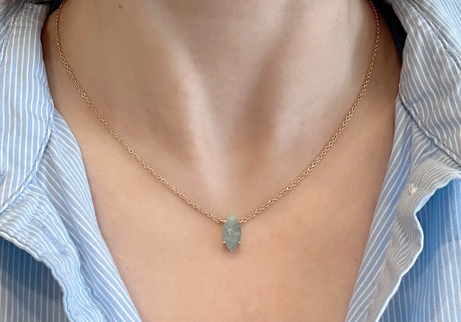 Amare Wear Dreamcatcher Amazonite Necklace