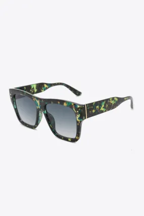 Another Day Like This UV400 Patterned Polycarbonate Square Sunglasses