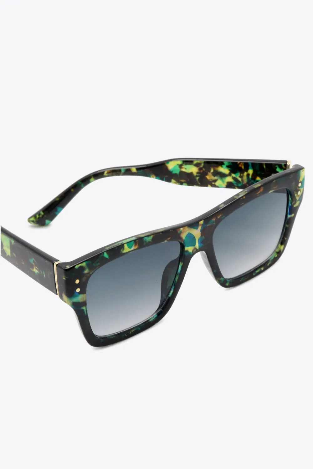 Another Day Like This UV400 Patterned Polycarbonate Square Sunglasses