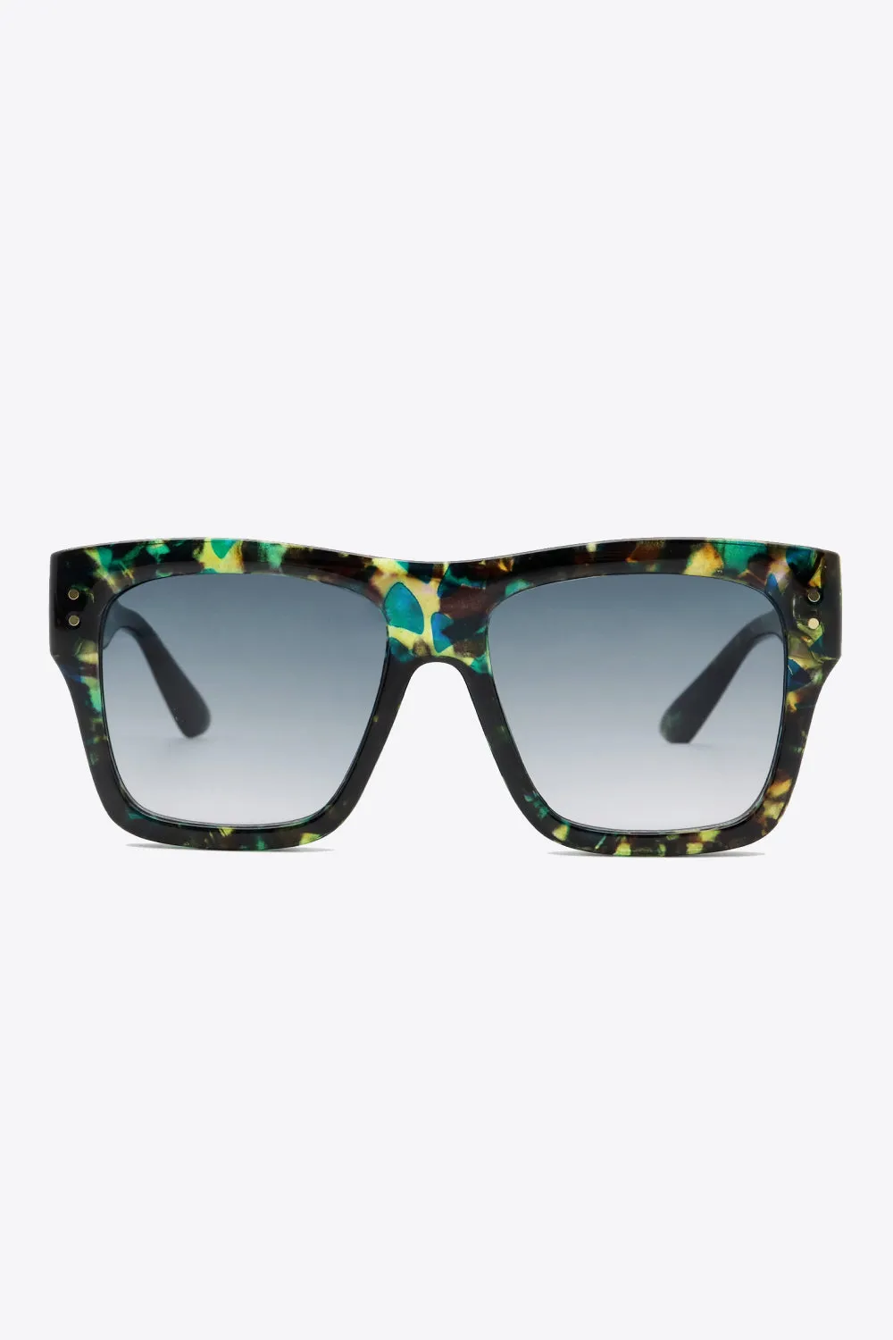 Another Day Like This UV400 Patterned Polycarbonate Square Sunglasses
