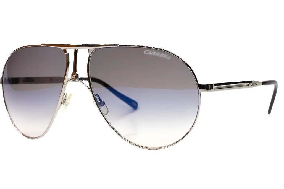 Carrera 1 010/KM-B Silver Aviator Gradient Luxury Italy Sunglasses -Ma