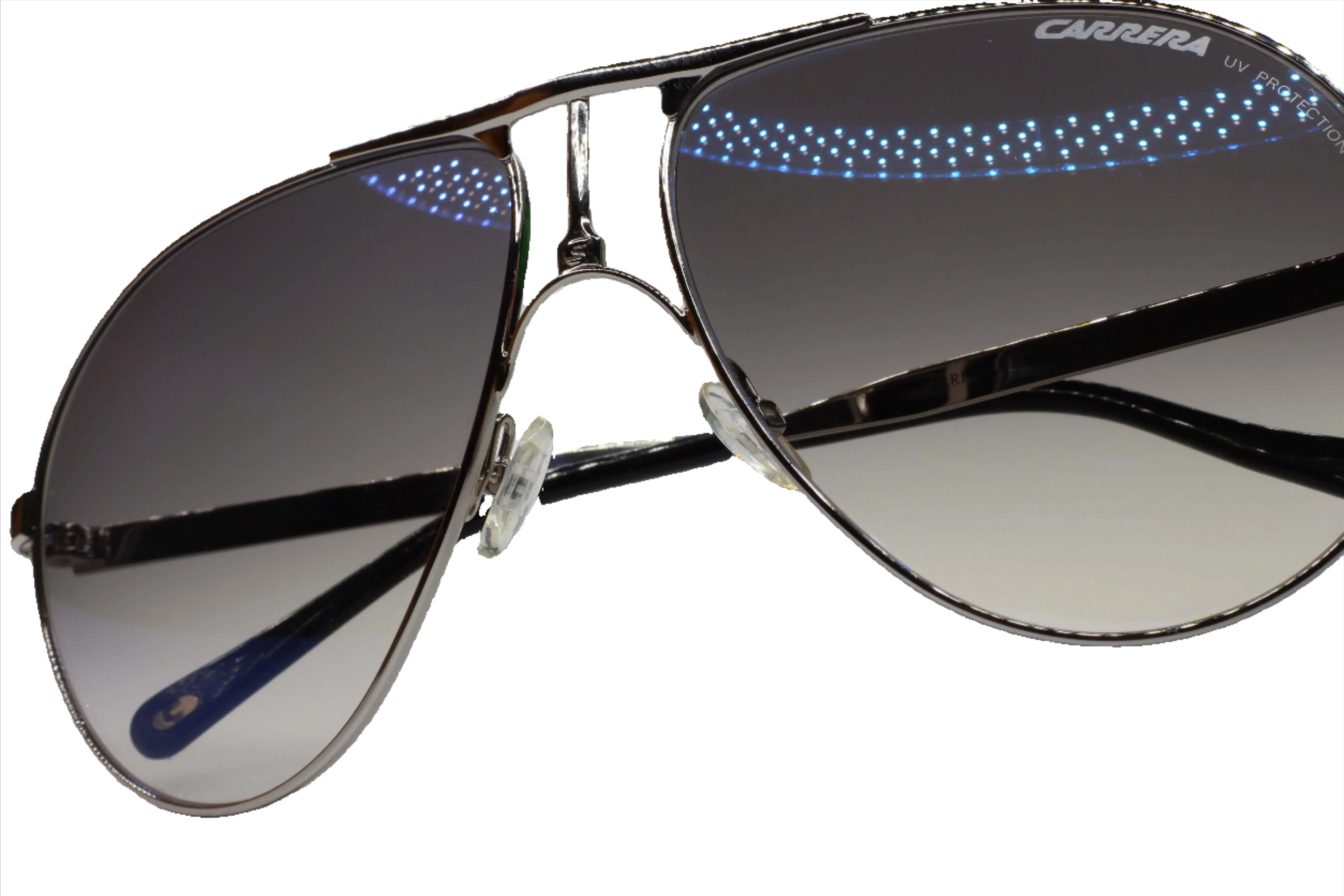 Carrera 1 010/KM-B Silver Aviator Gradient Luxury Italy Sunglasses -Ma