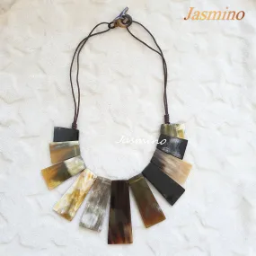 Stunning Horn Necklace J17661, Handmade from Vietnam