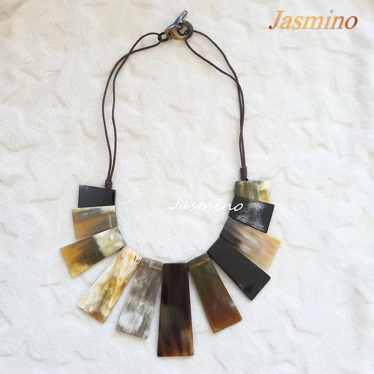 Stunning Horn Necklace J17661, Handmade from Vietnam