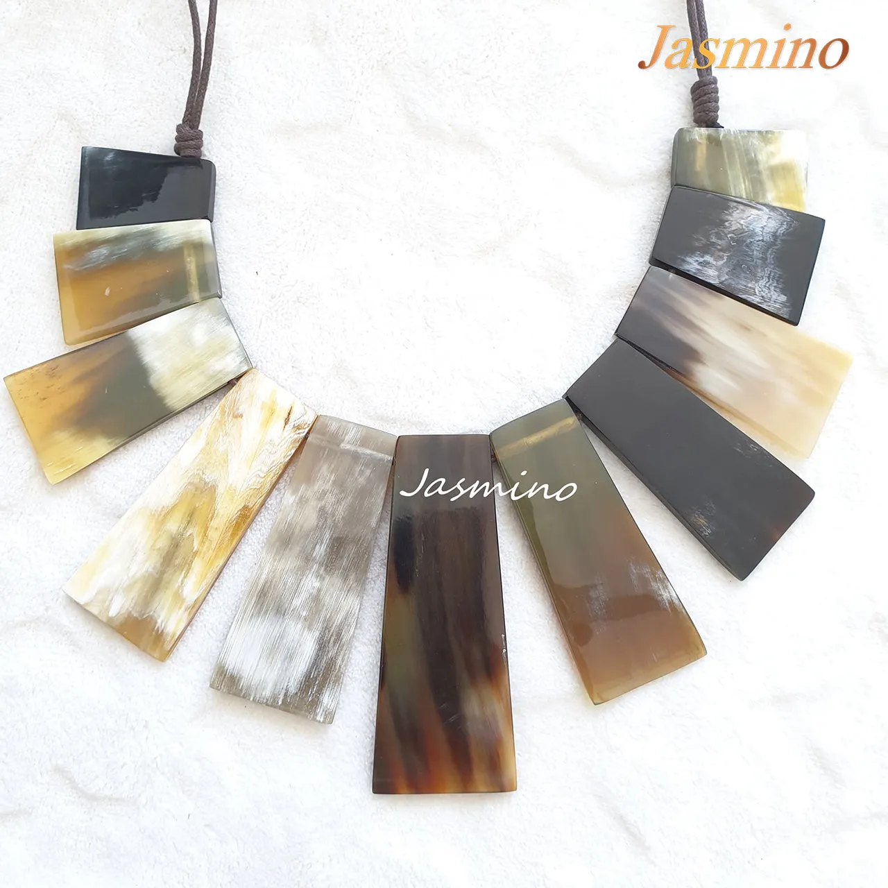 Stunning Horn Necklace J17661, Handmade from Vietnam
